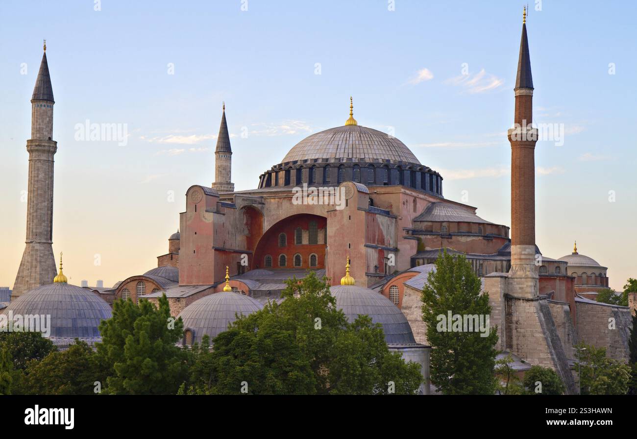 Famosa chiesa bizantina di Santa Sofia, Istanbul, Turchia Istanbul, Turchia, Turchia, Asia Foto Stock