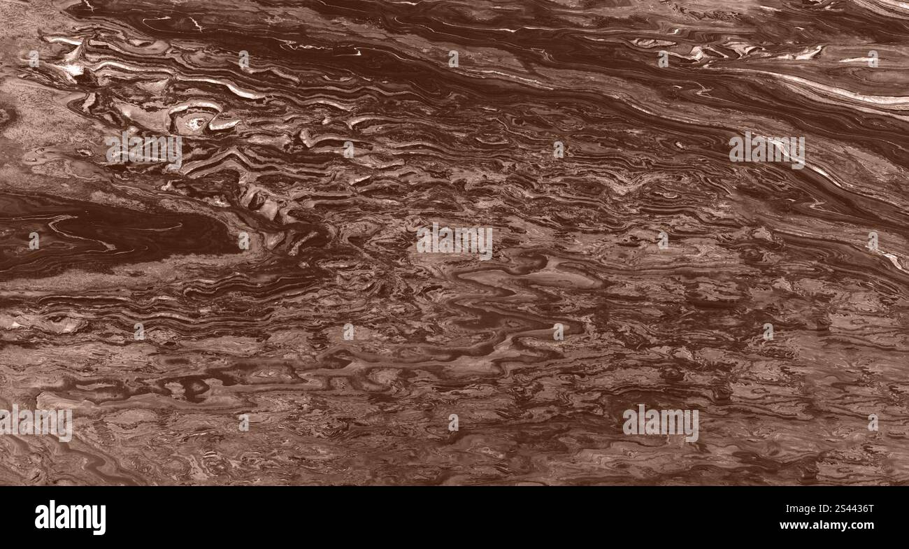Texture in pietra color mocha-mousse che sfoggia strati ricchi e dettagliati ed eleganza naturale. Foto Stock
