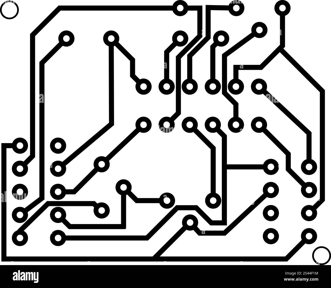 Schema elettrico per progettazione utilizzare. Illustrazione Vettoriale. Illustrazione Vettoriale