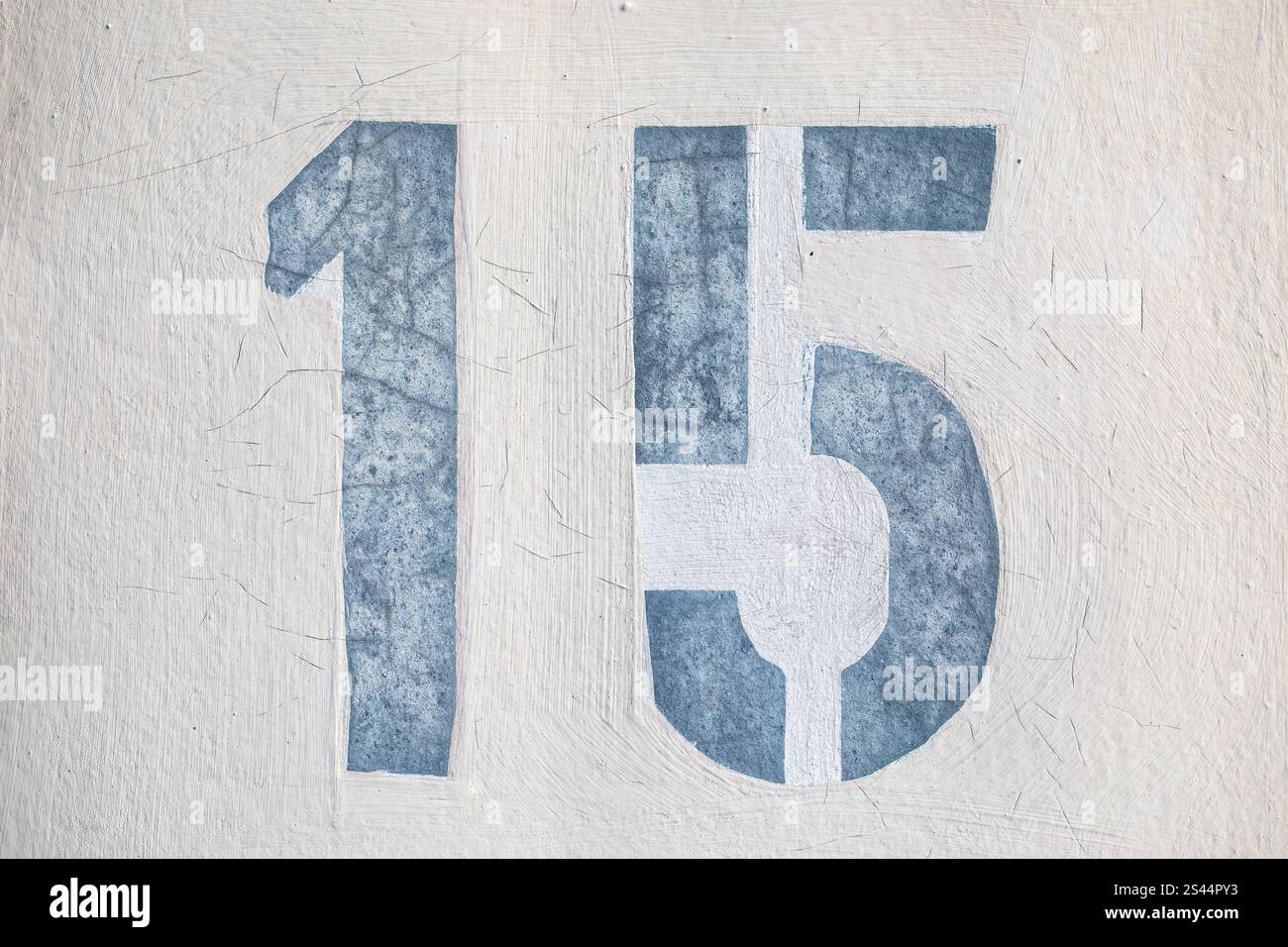 Creative House numero 15 Design for Birthday Cards and Celebrations Foto Stock