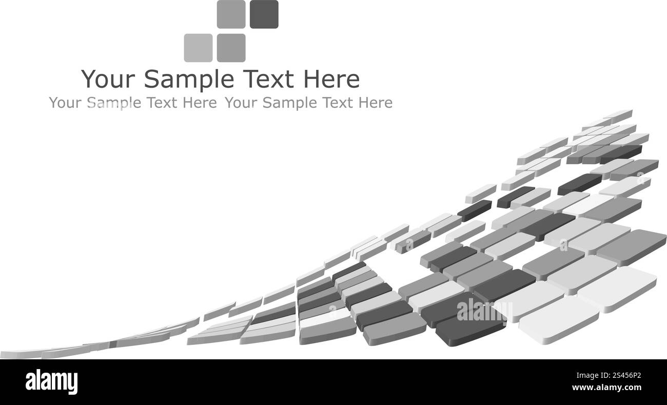 Abstract 3d selezionata background aziendale per l'uso nella progettazione web Illustrazione Vettoriale