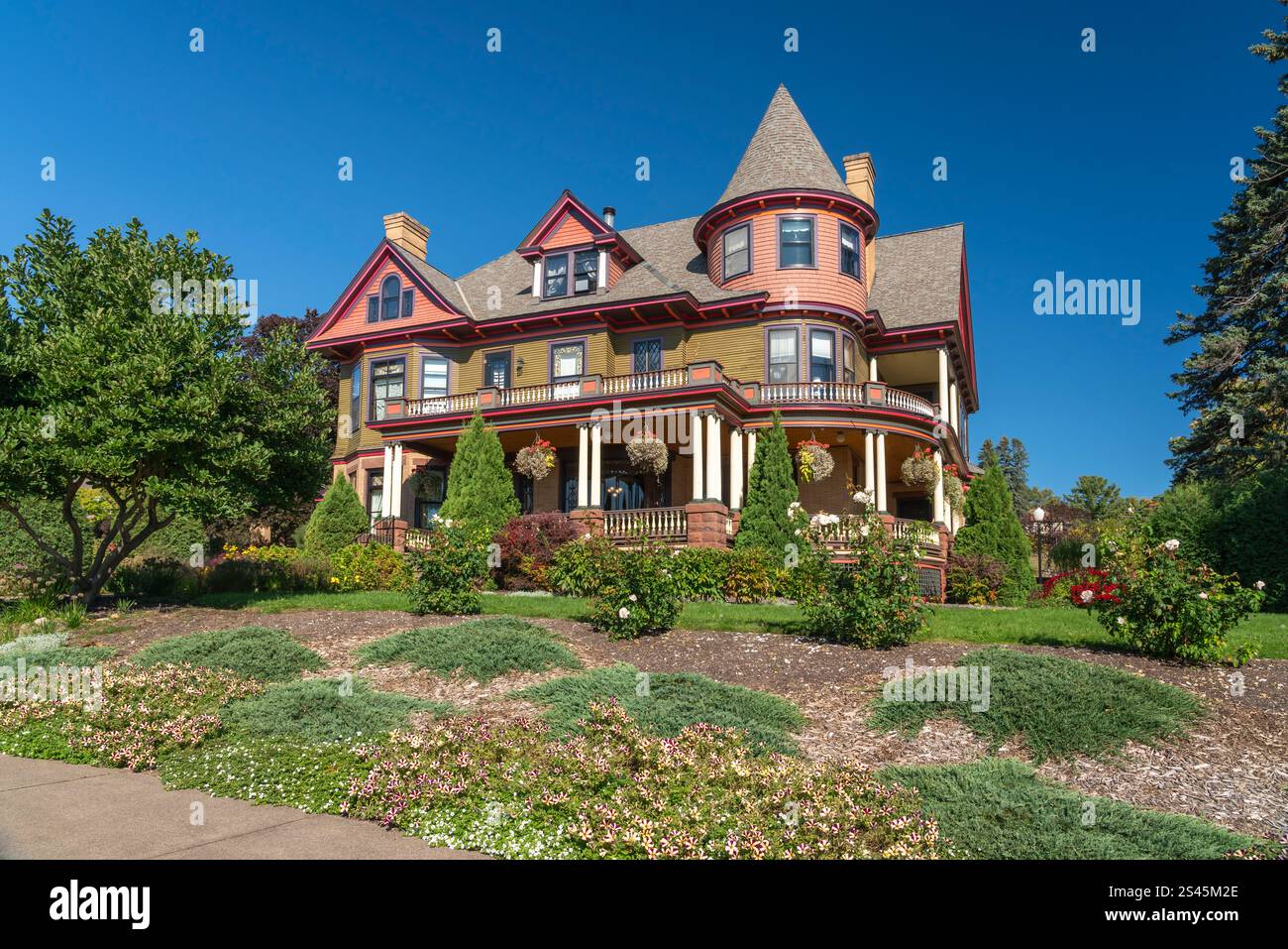 La guest House le Chateau a Bayfield, Wisconsin, Stati Uniti. Foto Stock
