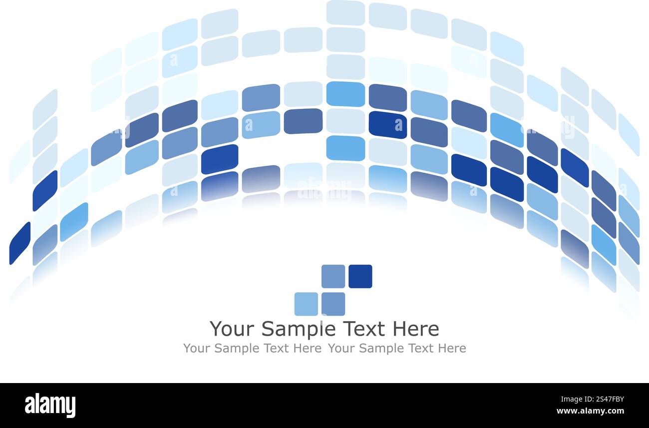Sfondo a scacchi con lo spazio di testo. Equilibrio ideale di colori in tonalità blu. Adatto per la creazione di business e tecnologici e di altri modelli. Illustrazione Vettoriale. Illustrazione Vettoriale