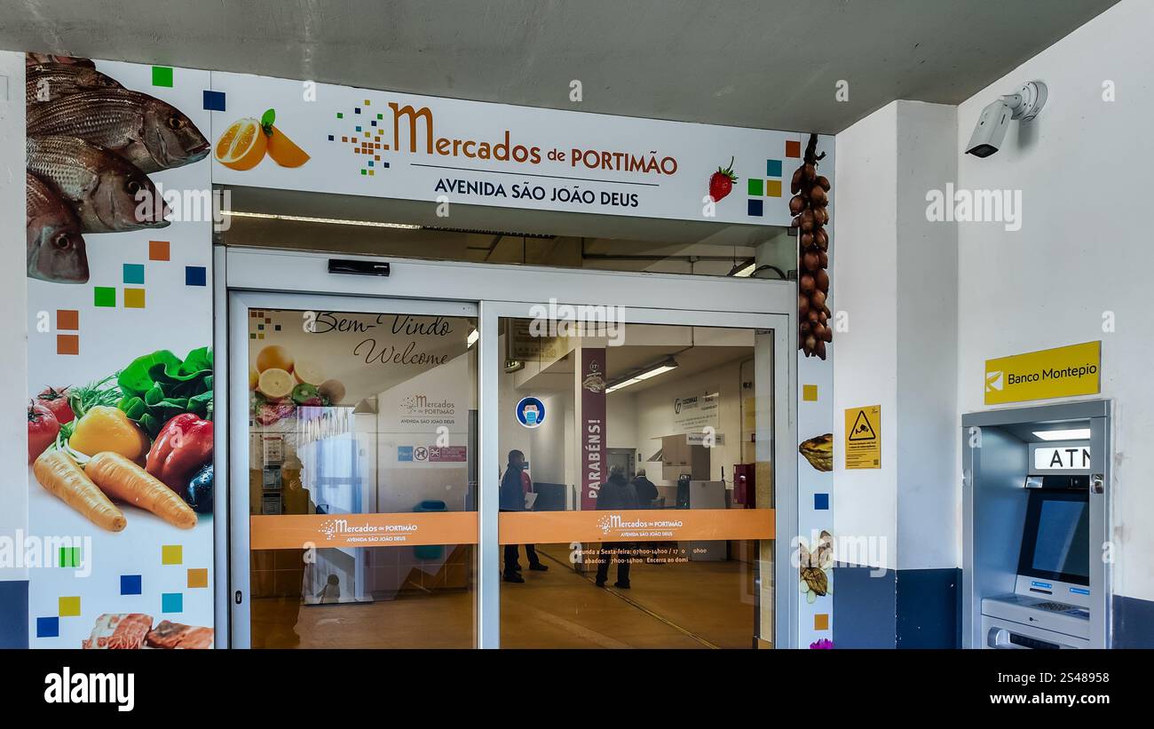 Mercato municipale di Portimão Foto Stock