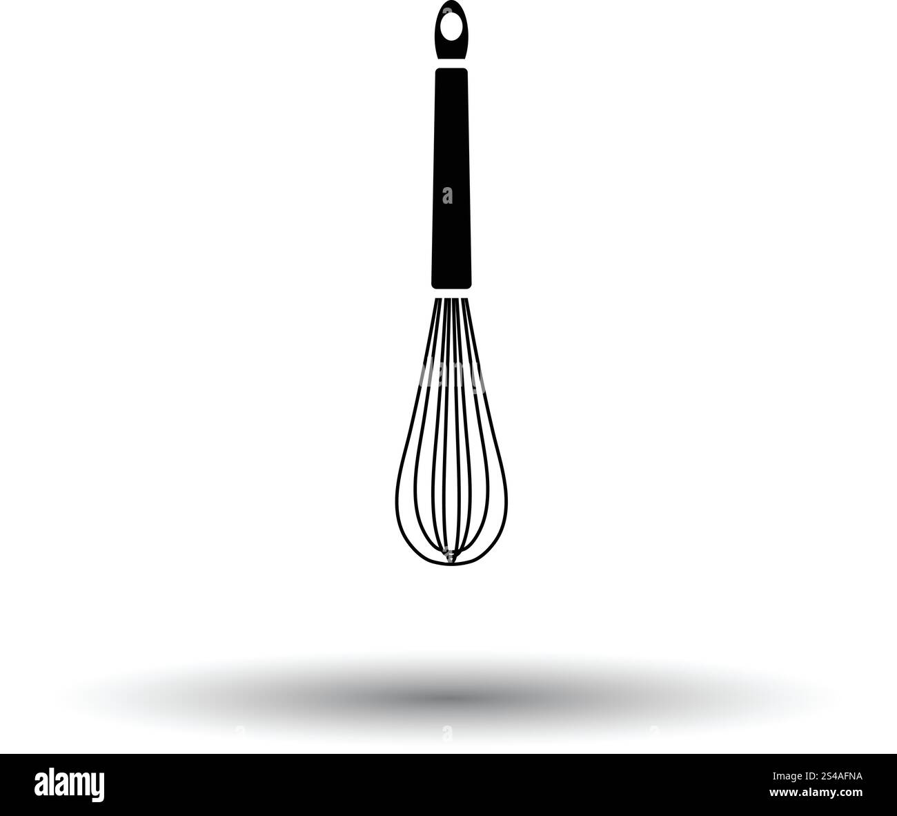 Cucina corolla icona. Sfondo bianco con ombra design. Illustrazione Vettoriale. Illustrazione Vettoriale