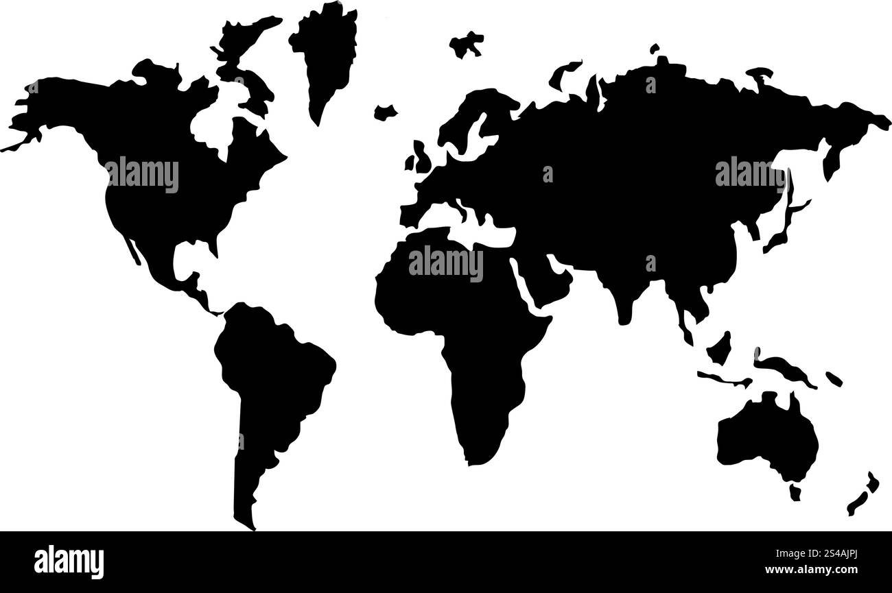 Icona della mappa del mondo . Illustrazione Vettoriale