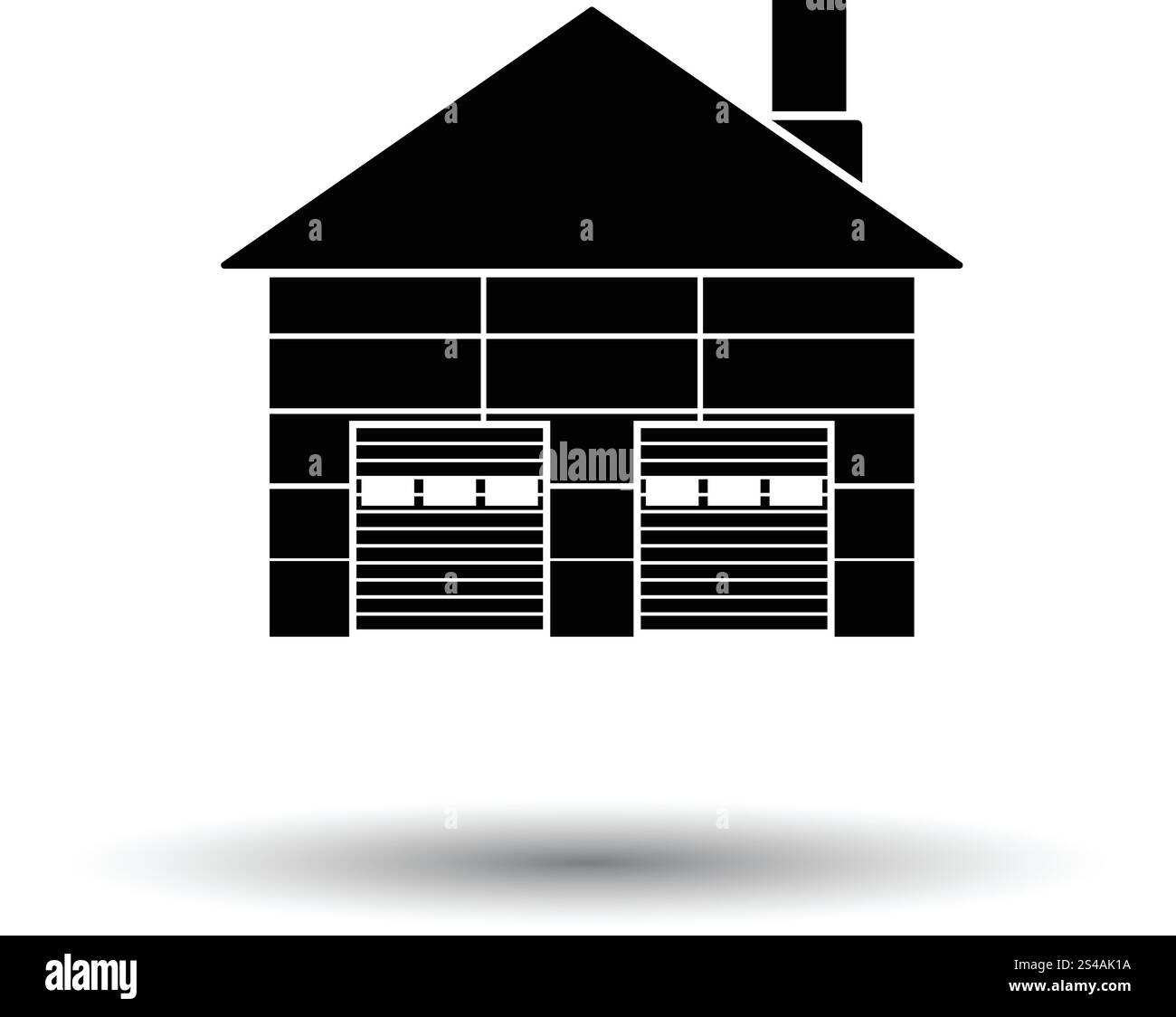 Logistica di magazzino concetto icona. Sfondo bianco con ombra design. Illustrazione Vettoriale. Illustrazione Vettoriale