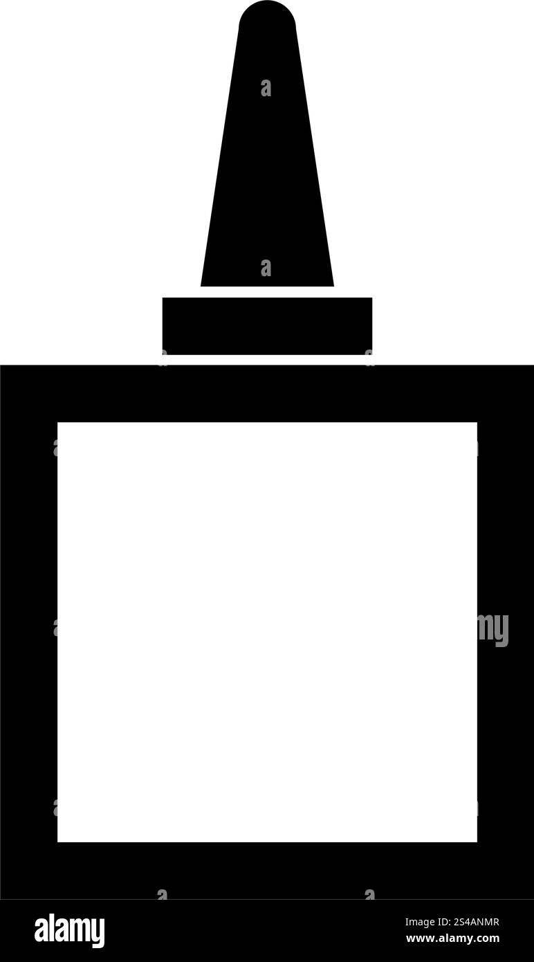 Incolla è un'icona nera . Stile semplice... Incolla è un'icona nera . Illustrazione Vettoriale