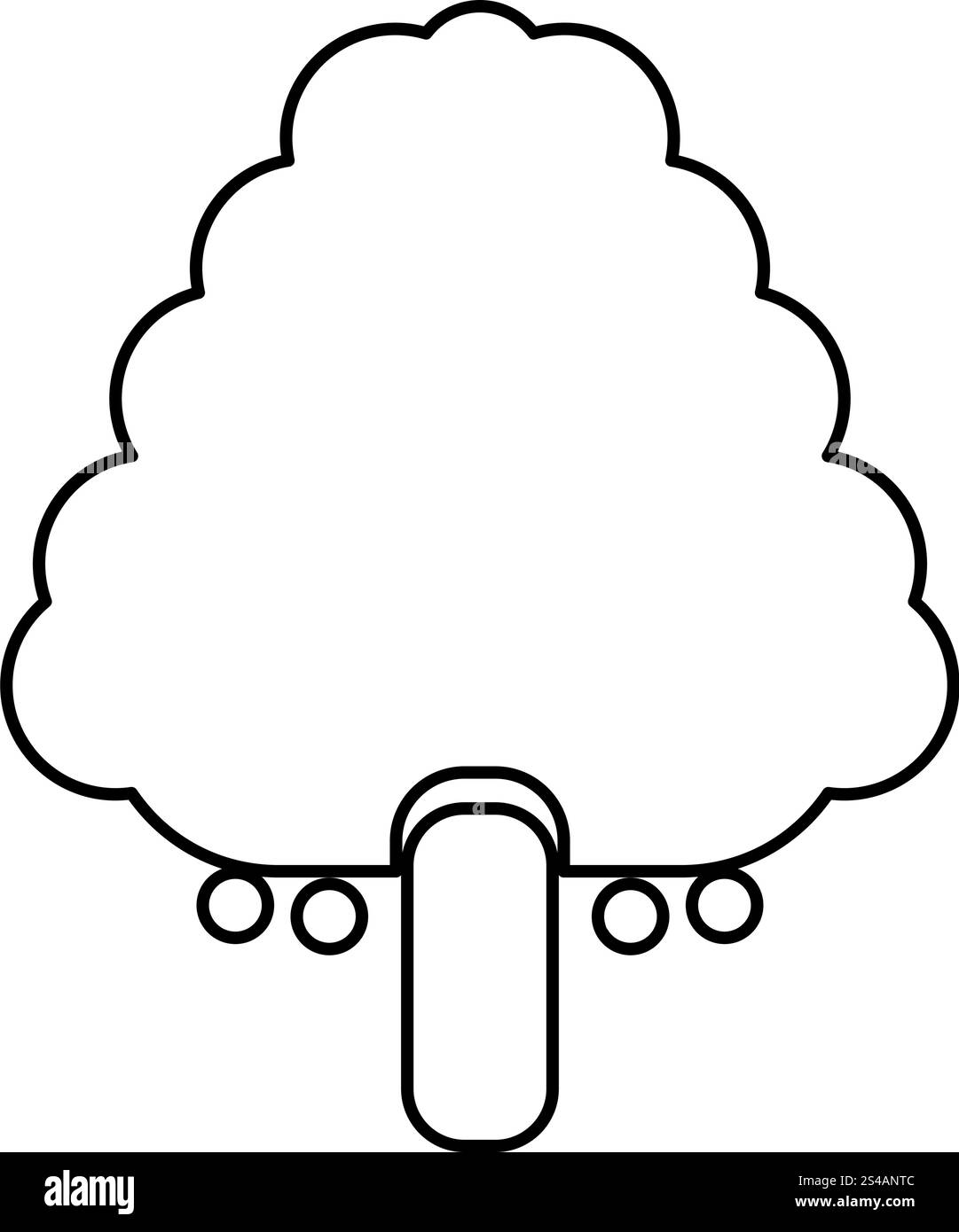 Icona dell'albero da frutto . Illustrazione Vettoriale