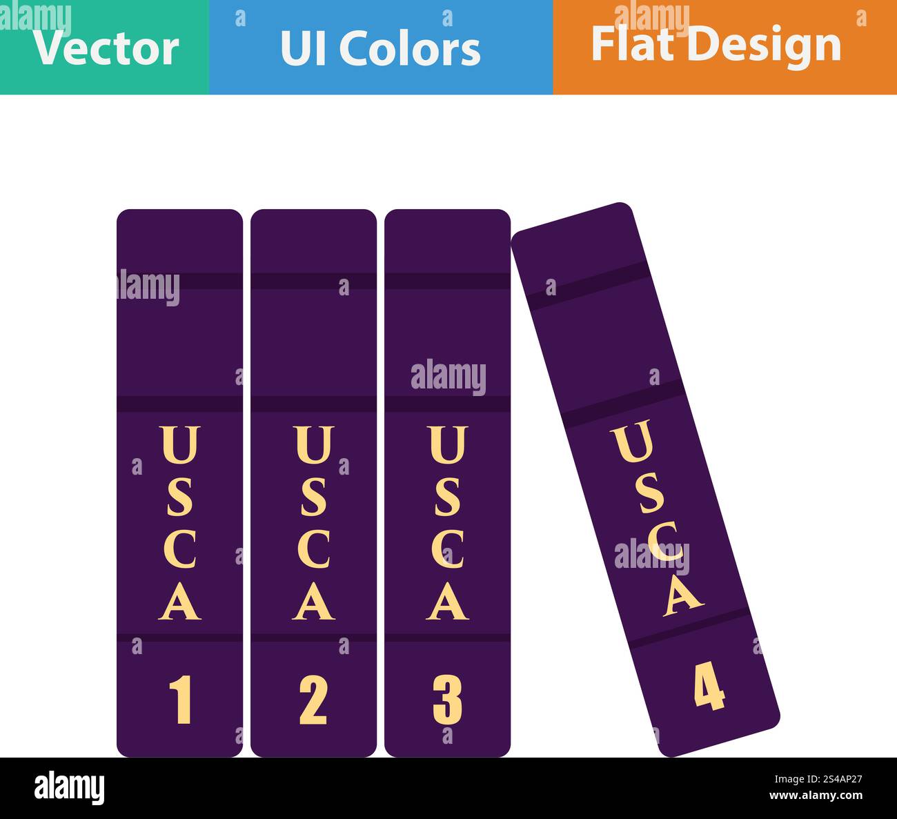 Codice di leggi icona. Schermo piatto a colori e design. Illustrazione Vettoriale. Illustrazione Vettoriale