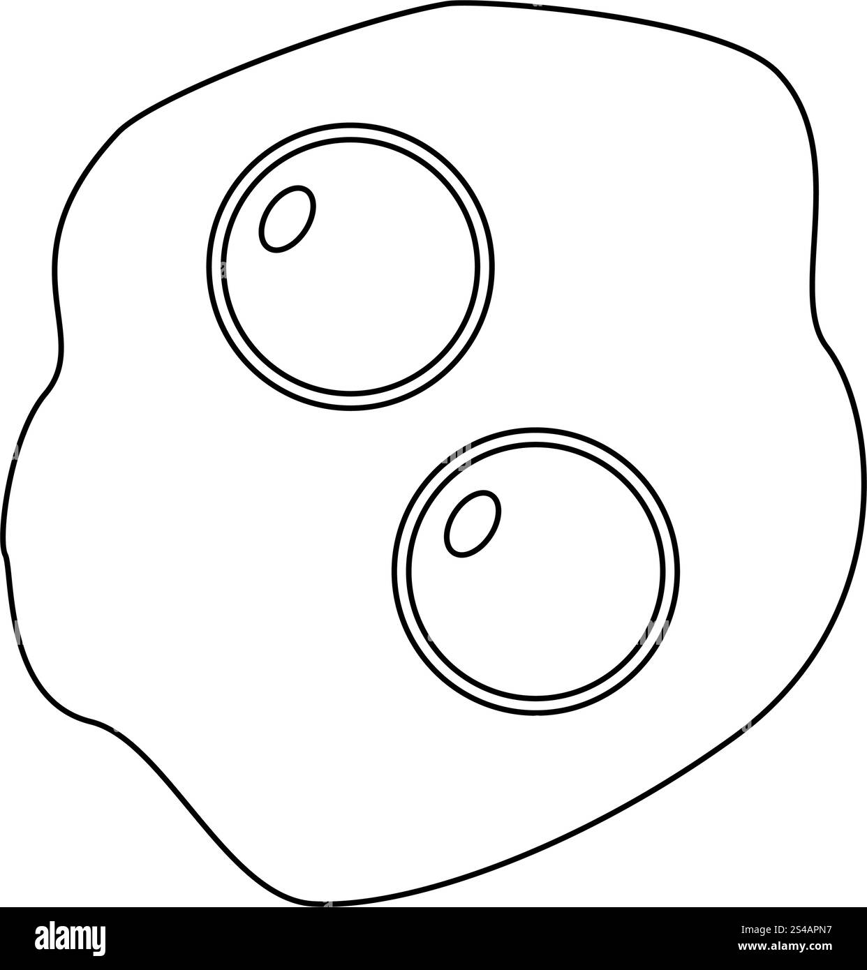 Uova strapazzate icona . Illustrazione Vettoriale