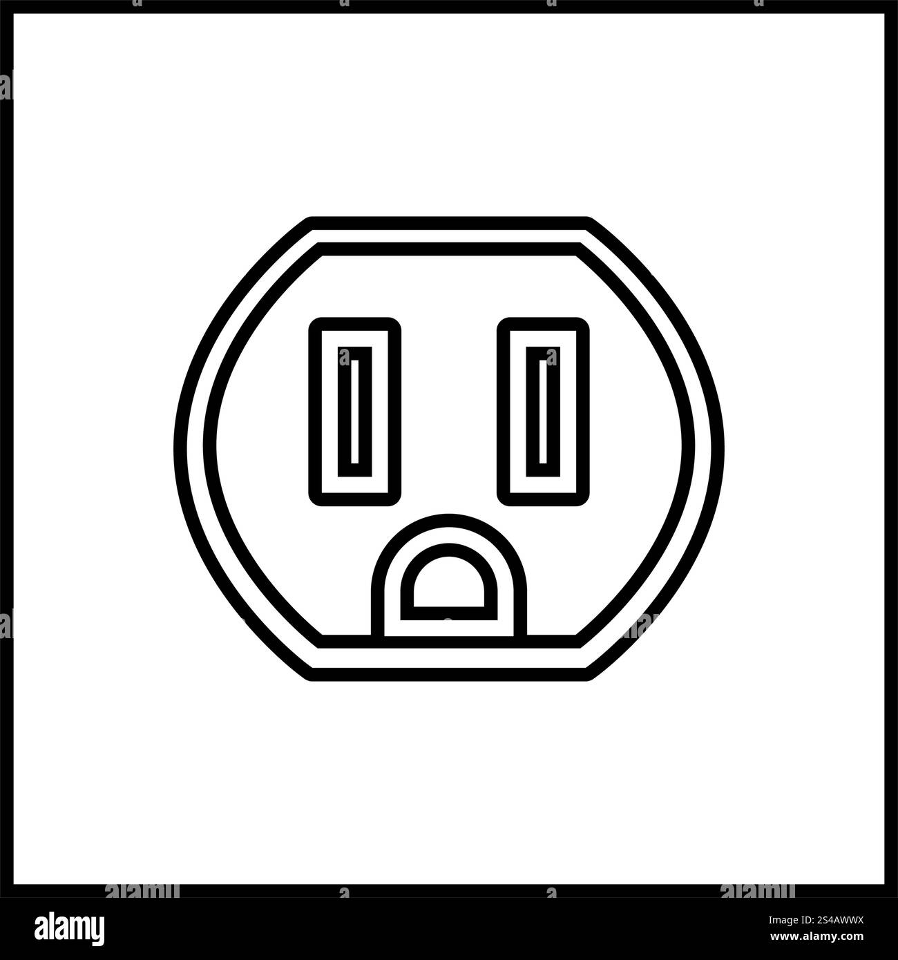 Icona socket . Illustrazione Vettoriale