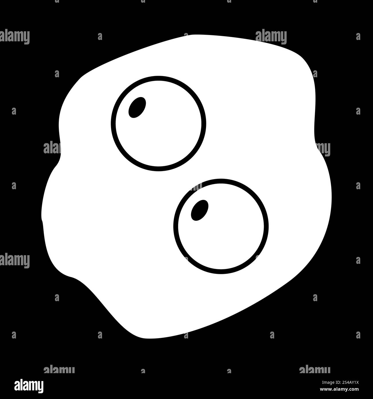 Uova strapazzate icona . Illustrazione Vettoriale