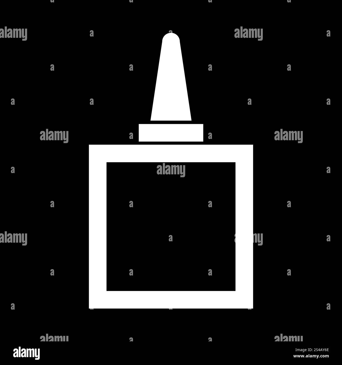 Incolla è un'icona bianca .. Incolla è un'icona bianca . Stile piatto. Illustrazione Vettoriale