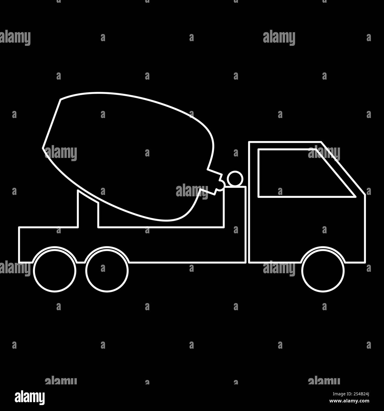 Betoniere truck icona . Illustrazione Vettoriale