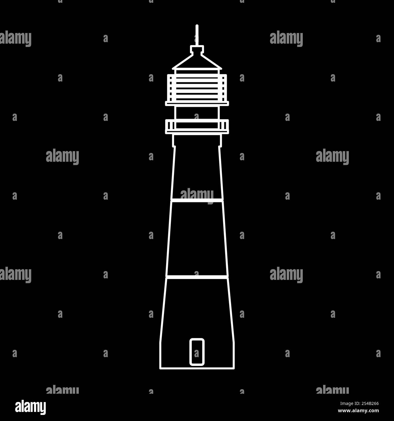 Faro icona . Illustrazione Vettoriale
