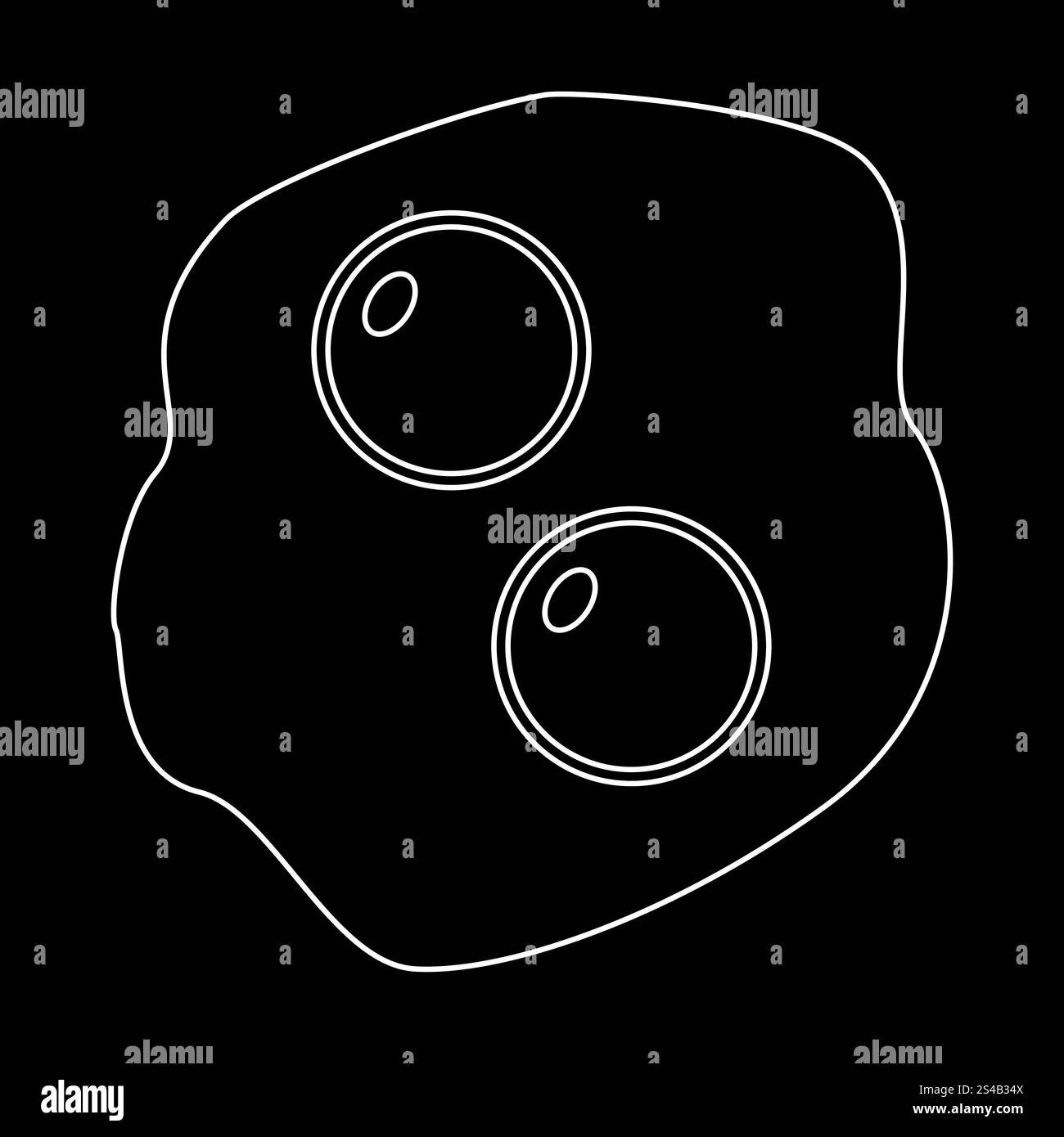 Uova strapazzate icona . Illustrazione Vettoriale