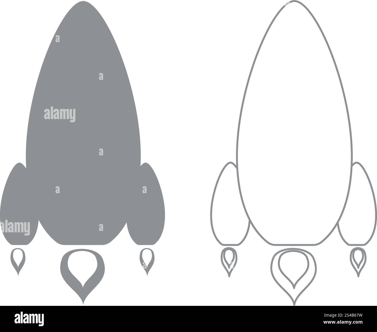 Icona Rocket Set . Illustrazione Vettoriale