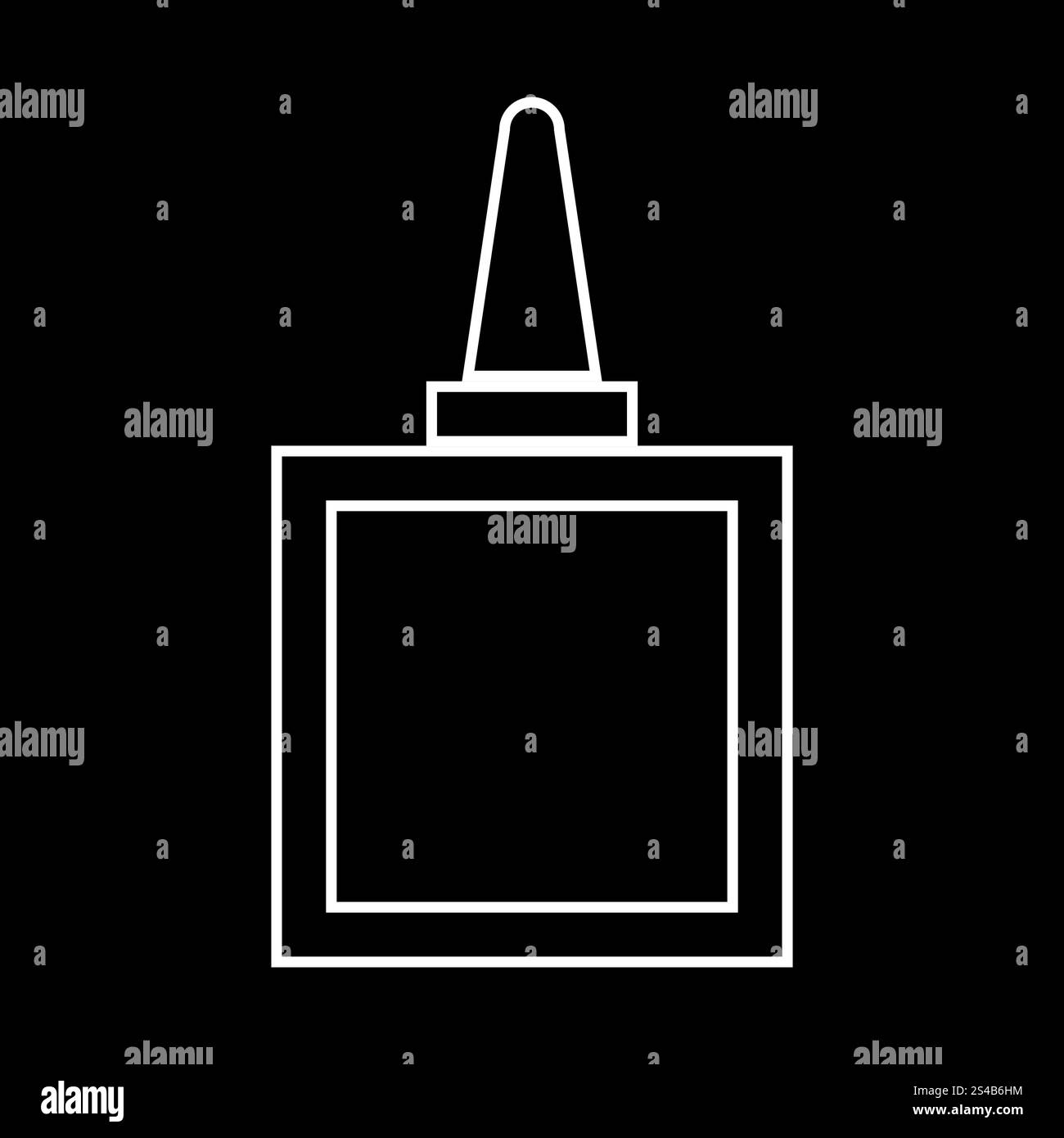 Icona Incolla bianco . Illustrazione Vettoriale