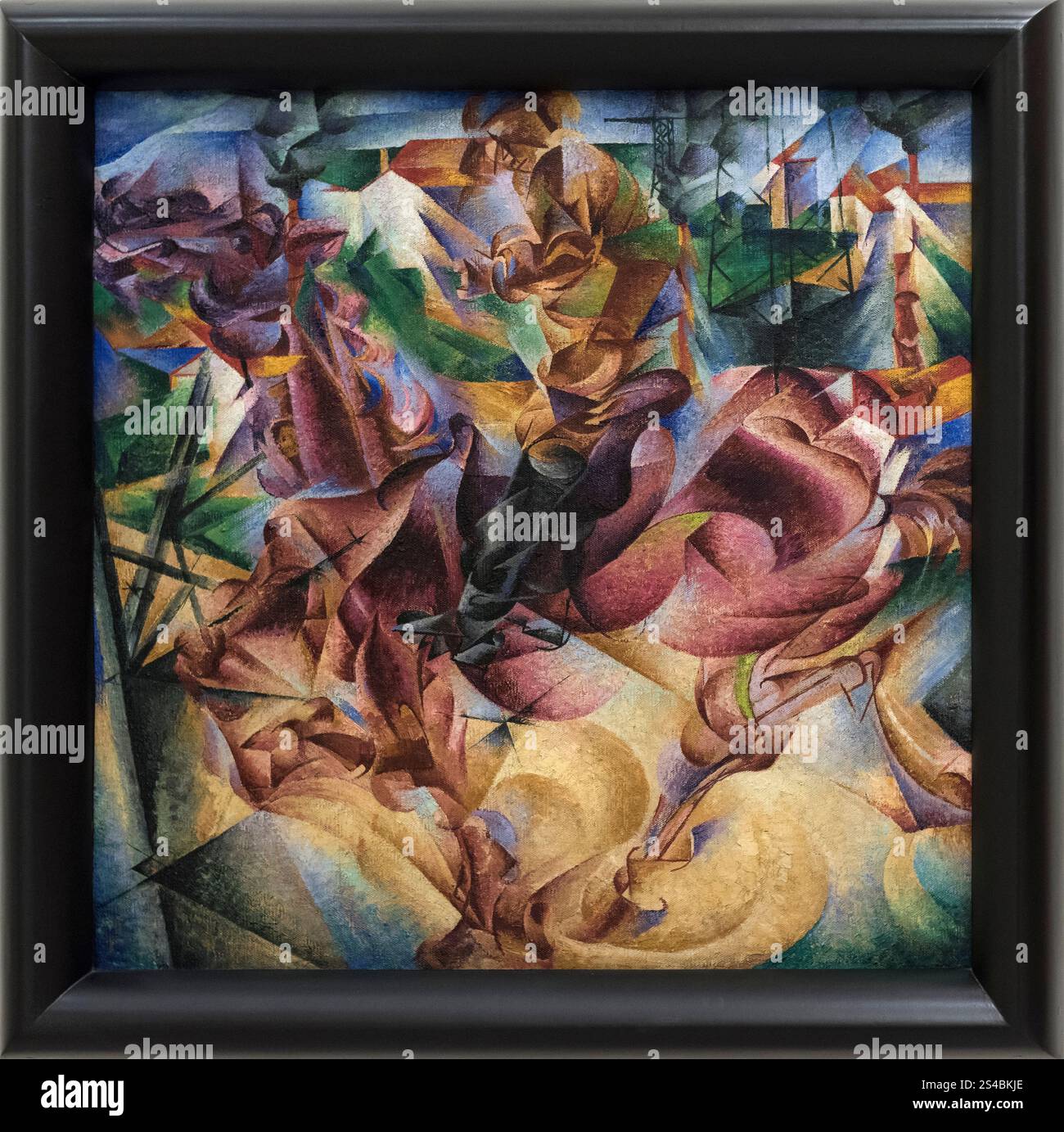 Umberto Boccioni (1882-1916), elasticità, 1912. Elasticità. Museo del Novecento, Milano, Italia. Olio su tela Collezione Jucker Foto Stock