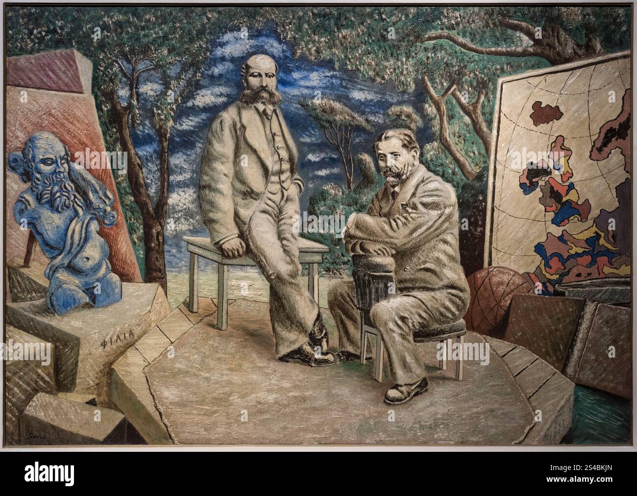 Alberto Savinio (Andrea Francesco Alberto de Chirico, 1891-1952), il Vecchio e il nuovo mondo, 1927. Il vecchio e il nuovo mondo. Museo del Novecento, M Foto Stock