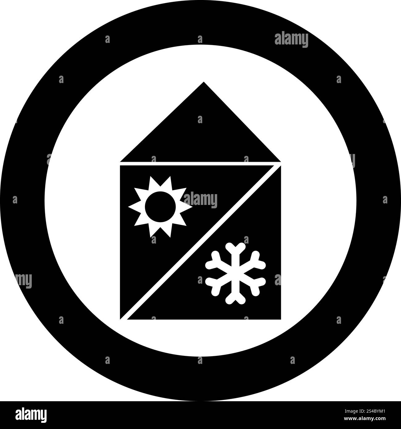 Home impianto di raffreddamento e di riscaldamento icona colore nero nel cerchio o round illustrazione vettoriale Illustrazione Vettoriale Home impianto di raffreddamento e di riscaldamento icona colore nero nel cerchio o round illustrazione vettoriale Illustrazione Vettoriale