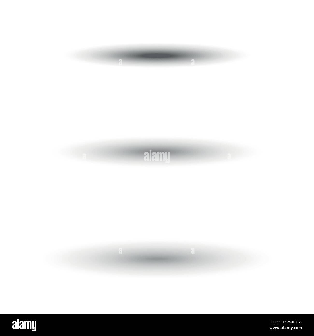 Ombra ovale per divisori a linguetta isolati su vettore bianco. Set di effetti ombra, illustrazione di un'ombra realistica trasparente. Ombra ovale per divisori a linguetta isolati su set vettoriale bianco Illustrazione Vettoriale