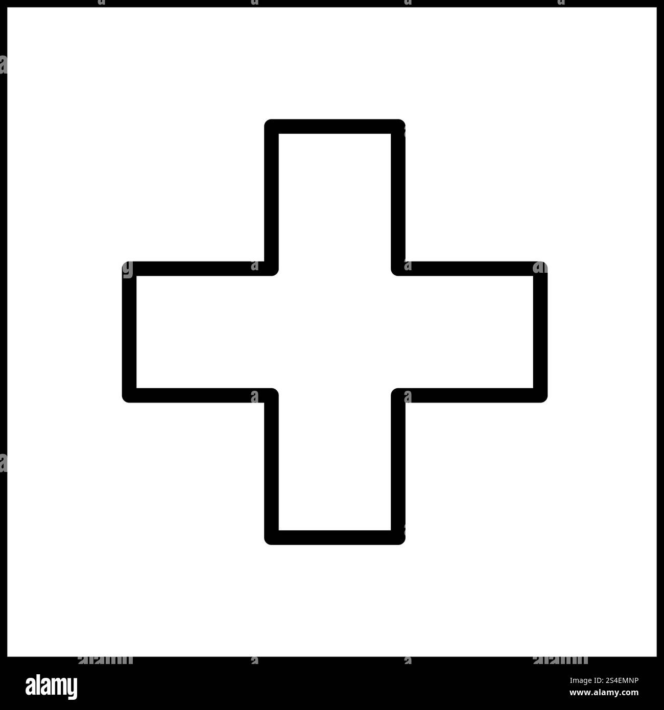 Bandiera della Svizzera icona colore nero illustrazione vettoriale stile piatto semplice immagine Illustrazione Vettoriale