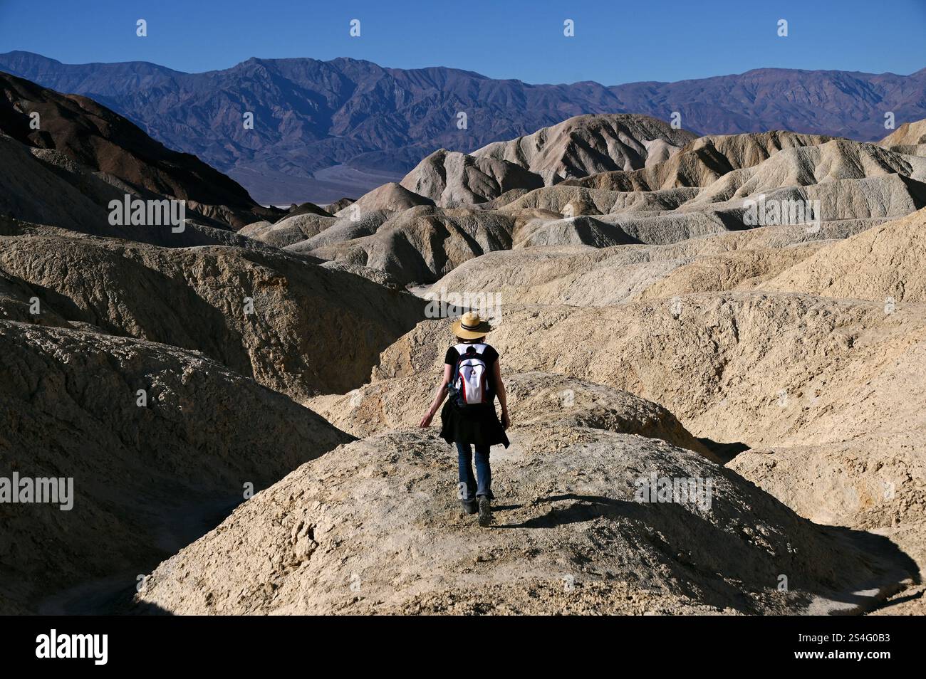 Zabriskie Point, Death Valley, California, Stati Uniti d'America Foto Stock