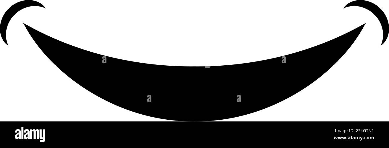 Smile Smlie doodle icona colore nero illustrazione vettoriale stile piatto semplice immagine Illustrazione Vettoriale