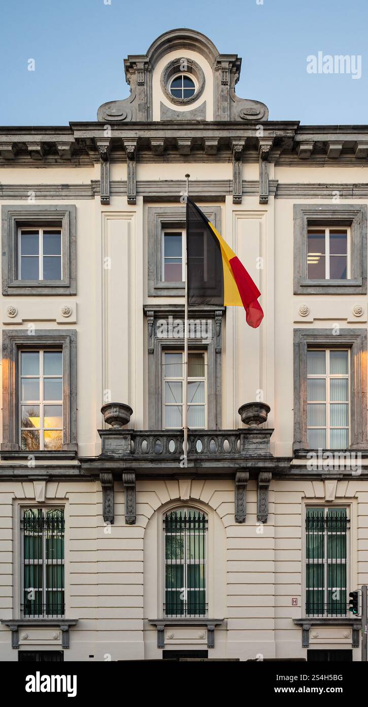 Cancelleria del primo ministro, rue de la Loi 16, centro di Bruxelles, Belgio, 9 gennaio 2025 Foto Stock