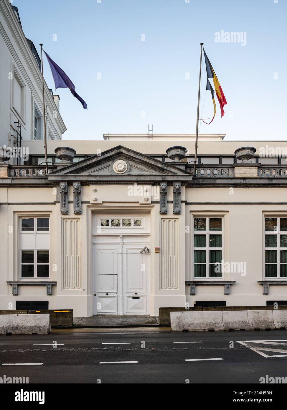 Cancelleria del primo ministro, rue de la Loi 16, centro di Bruxelles, Belgio, 9 gennaio 2025 Foto Stock