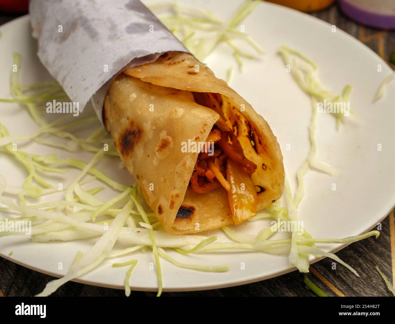 "Speziato, saporito e irresistibile: Peperoncino Paneer che regala un pugno!" Foto Stock