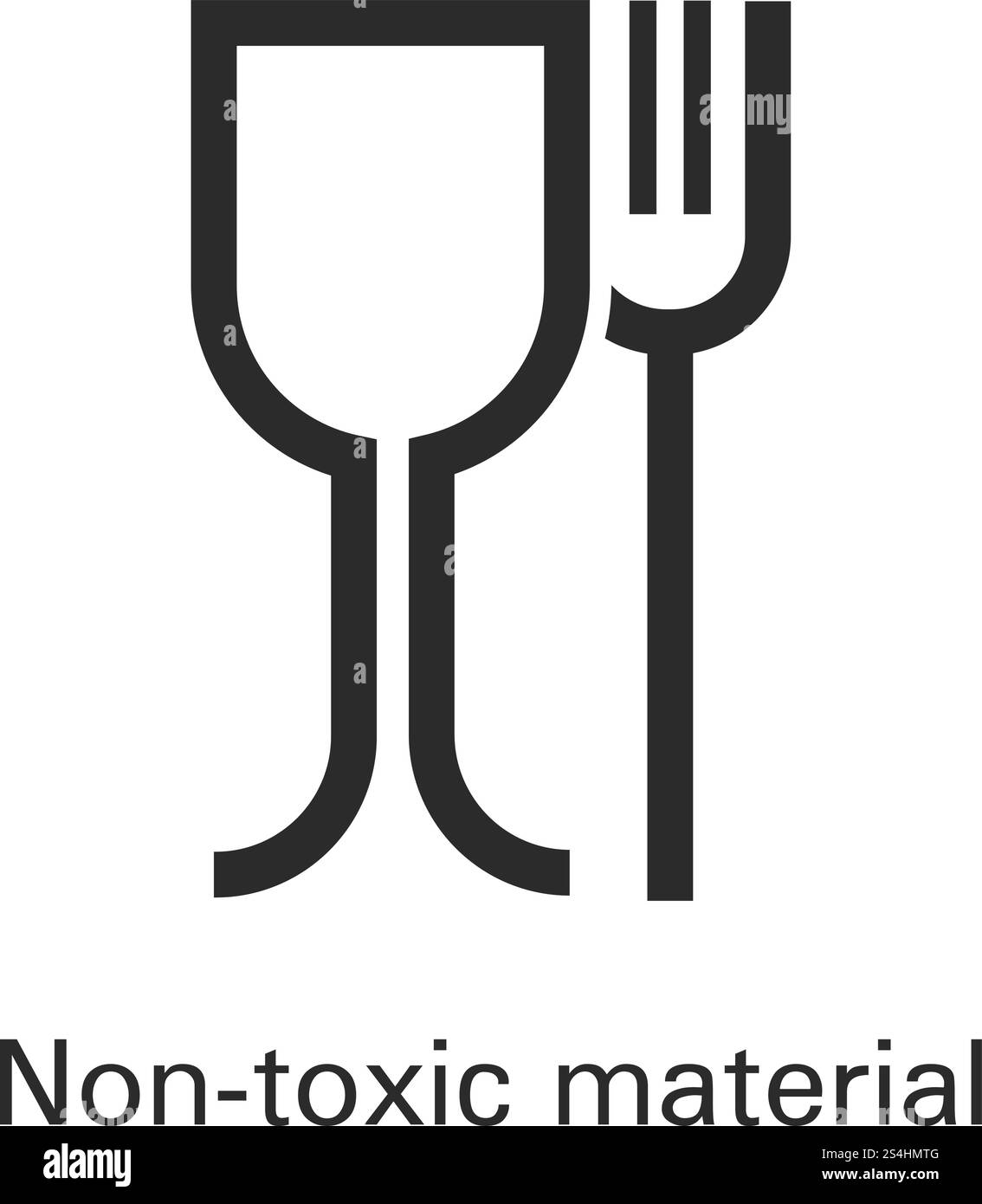 Icona materiale plastico atossico. Semplice illustrazione dell'icona vettoriale del materiale plastico atossico per la progettazione del Web isolata su sfondo bianco. Icona in materiale plastico atossico, stile semplice Illustrazione Vettoriale