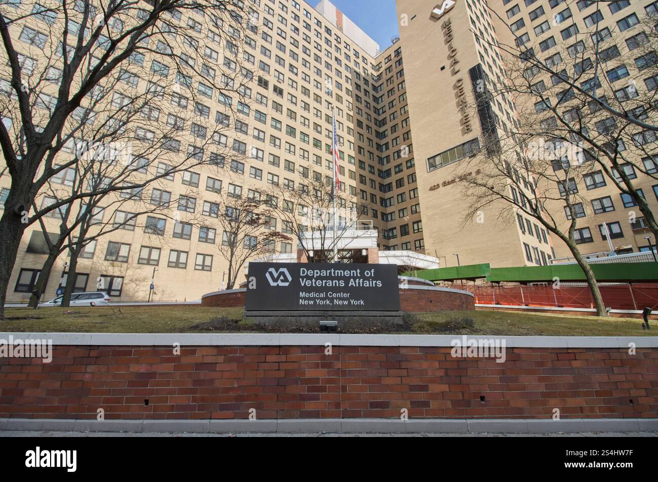 Ingresso ad un centro medico del Dipartimento degli affari Veterani nell'East Village di Manhattan, New York Foto Stock