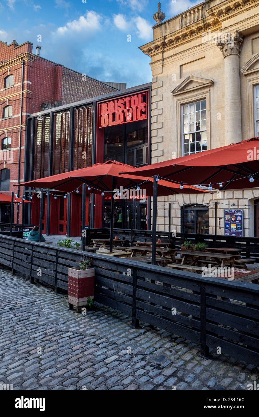 Bristol Old Vic Theatre nel Theatre Royal a King St, Bristol. Il teatro più antico del Regno Unito. Grado i, costruito da 1764 a 1766. Foto Stock