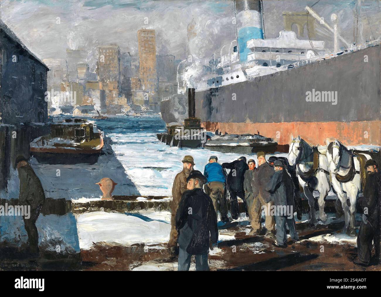Men of the Docks, 1912, dipinto di George Bellows Foto Stock