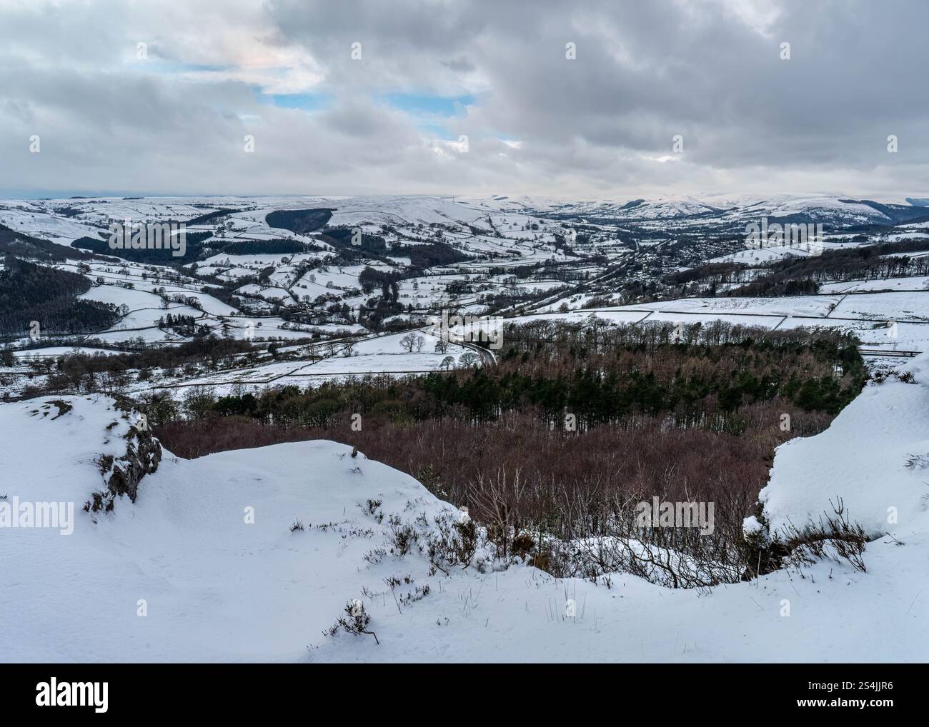 Bordo di macina, Peak District Foto Stock