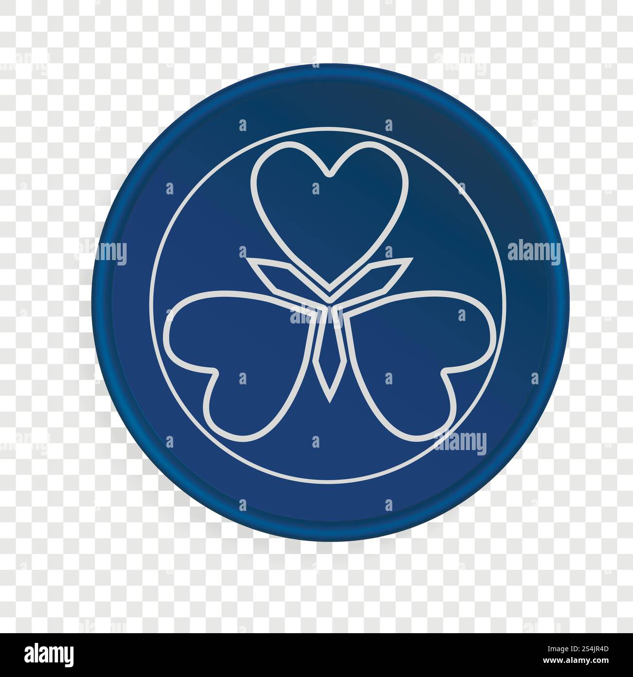 Icona della piastra a parete blu. Illustrazione realistica dell'icona vettoriale blu della piastra a parete per la progettazione Web. Icona della parete blu, stile realistico Illustrazione Vettoriale