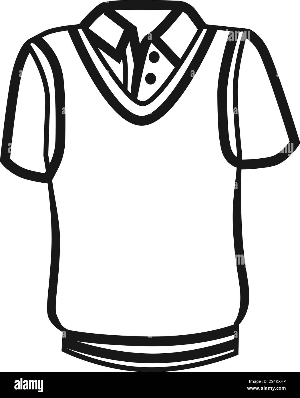 Icona della camicia di cricket. Semplice illustrazione dell'icona vettoriale della camicia di cricket per il design a rete isolata su sfondo bianco. Icona della camicia Cricket, stile semplice Illustrazione Vettoriale