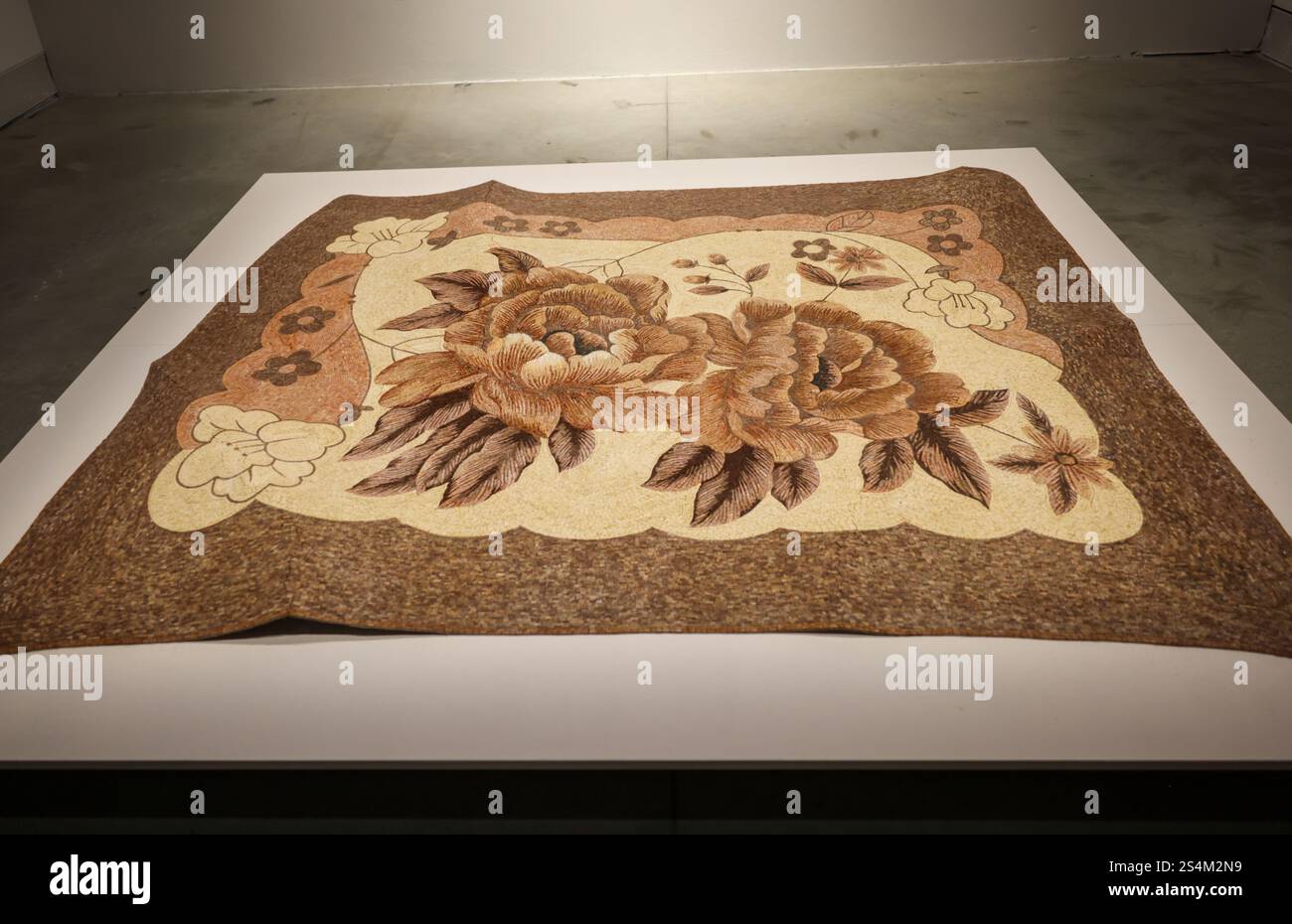 Venezia, Italia - 7 maggio 2024: 60a Biennale d'Arte a Venezia. Pulizia di primavera di Omar Mismar, dalla serie Studies in Mosaics, 2022. Foto Stock