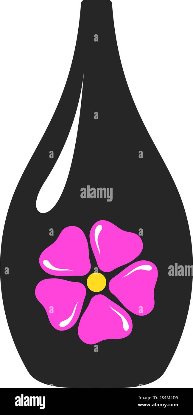 Olio essenziale icona. Schermo piatto a colori e design. Illustrazione Vettoriale. Illustrazione Vettoriale