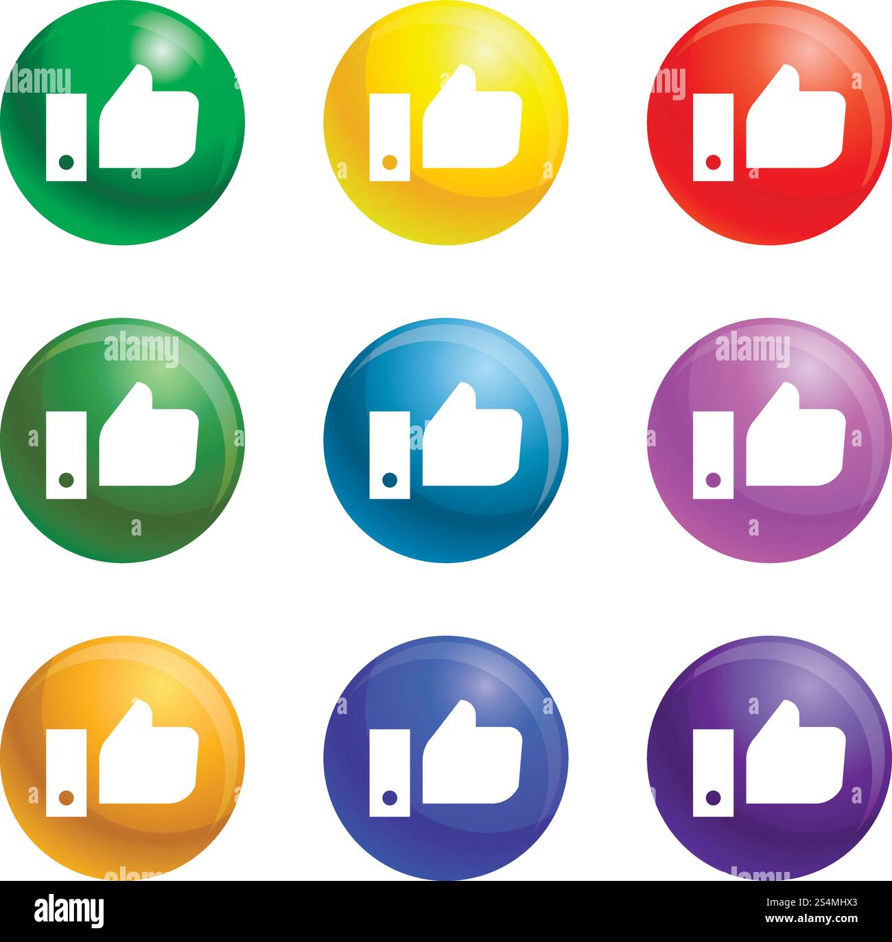 Fare scelte politiche icone vettoriale 9 set di colori isolati su sfondo bianco per qualsiasi web design . Fare scelte politiche icone impostare vettore Illustrazione Vettoriale