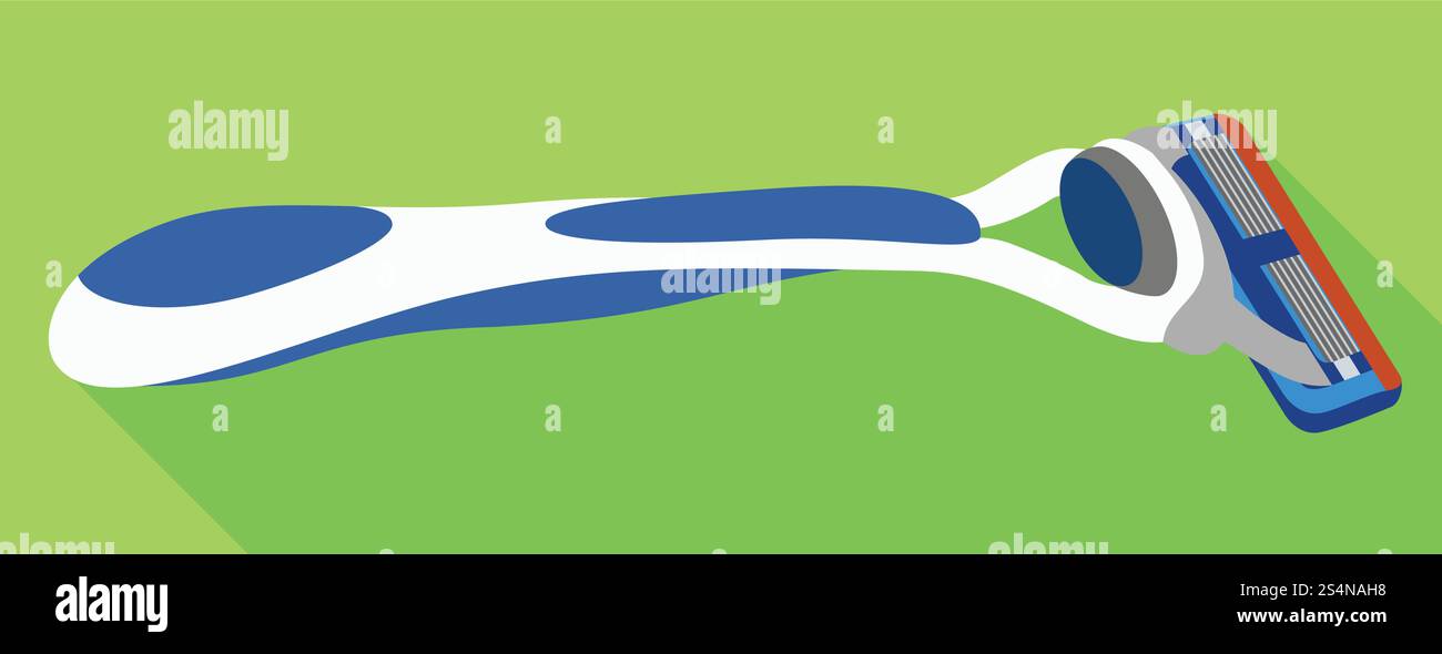 Icona classica del rasoio uomo. Illustrazione piatta della classica icona vettoriale uomo per il web design. Icona classica del rasoio uomo, stile piatto Illustrazione Vettoriale