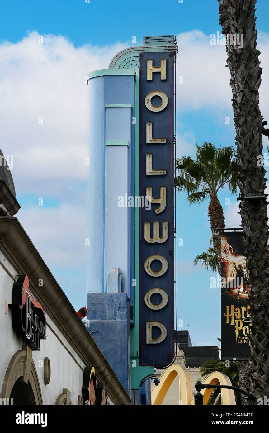 Sunset Boulevard, Hollywood, Los Angeles, California, Stati Uniti Foto Stock