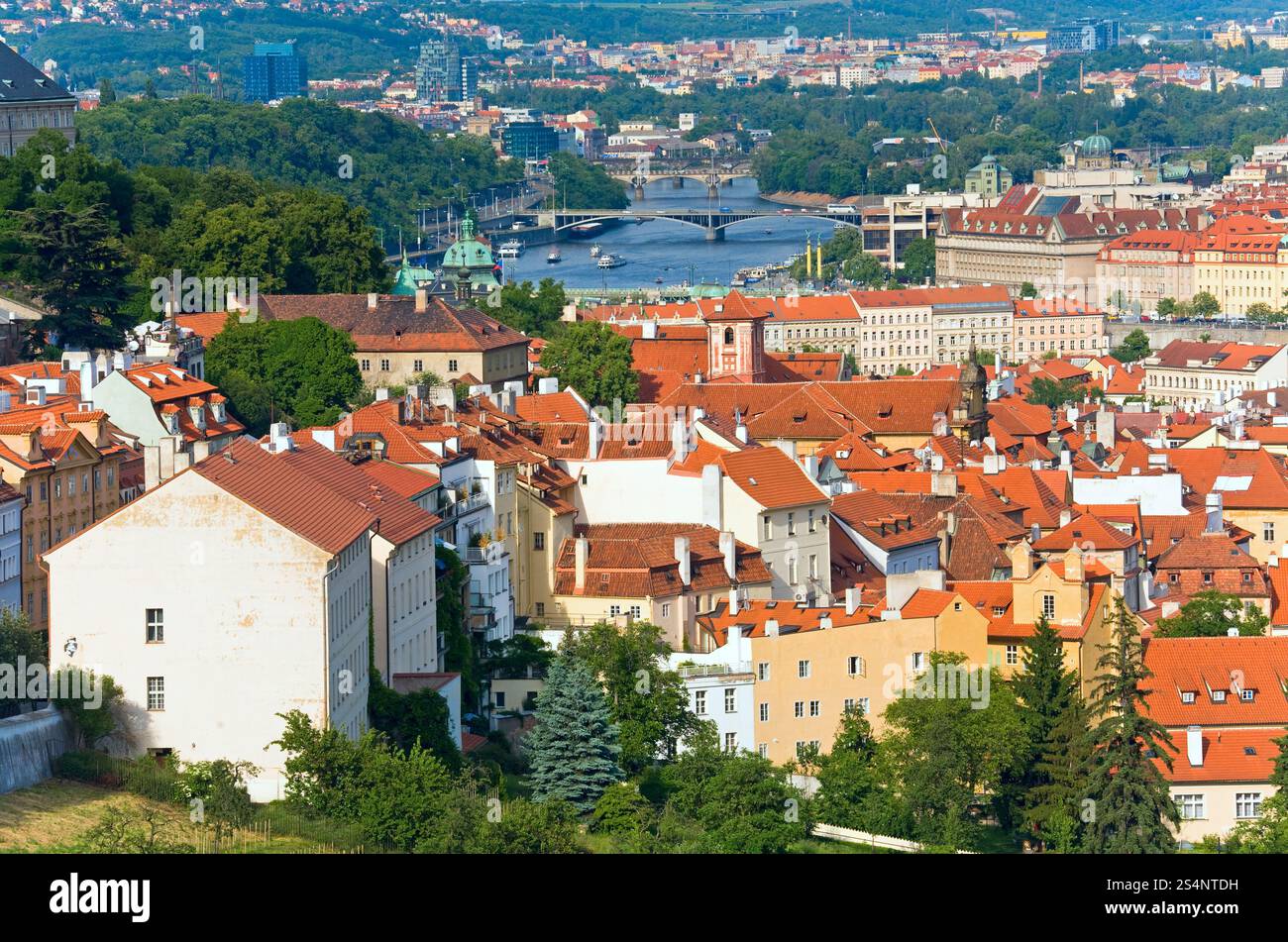 Stare Mesto (Città Vecchia) visualizza, Praga, Repubblica Ceca Foto Stock