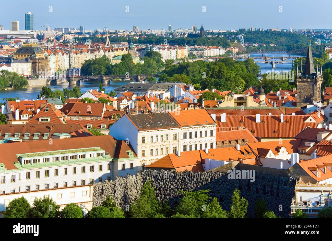 Stare Mesto (Città Vecchia) visualizza, Praga, Repubblica Ceca Foto Stock