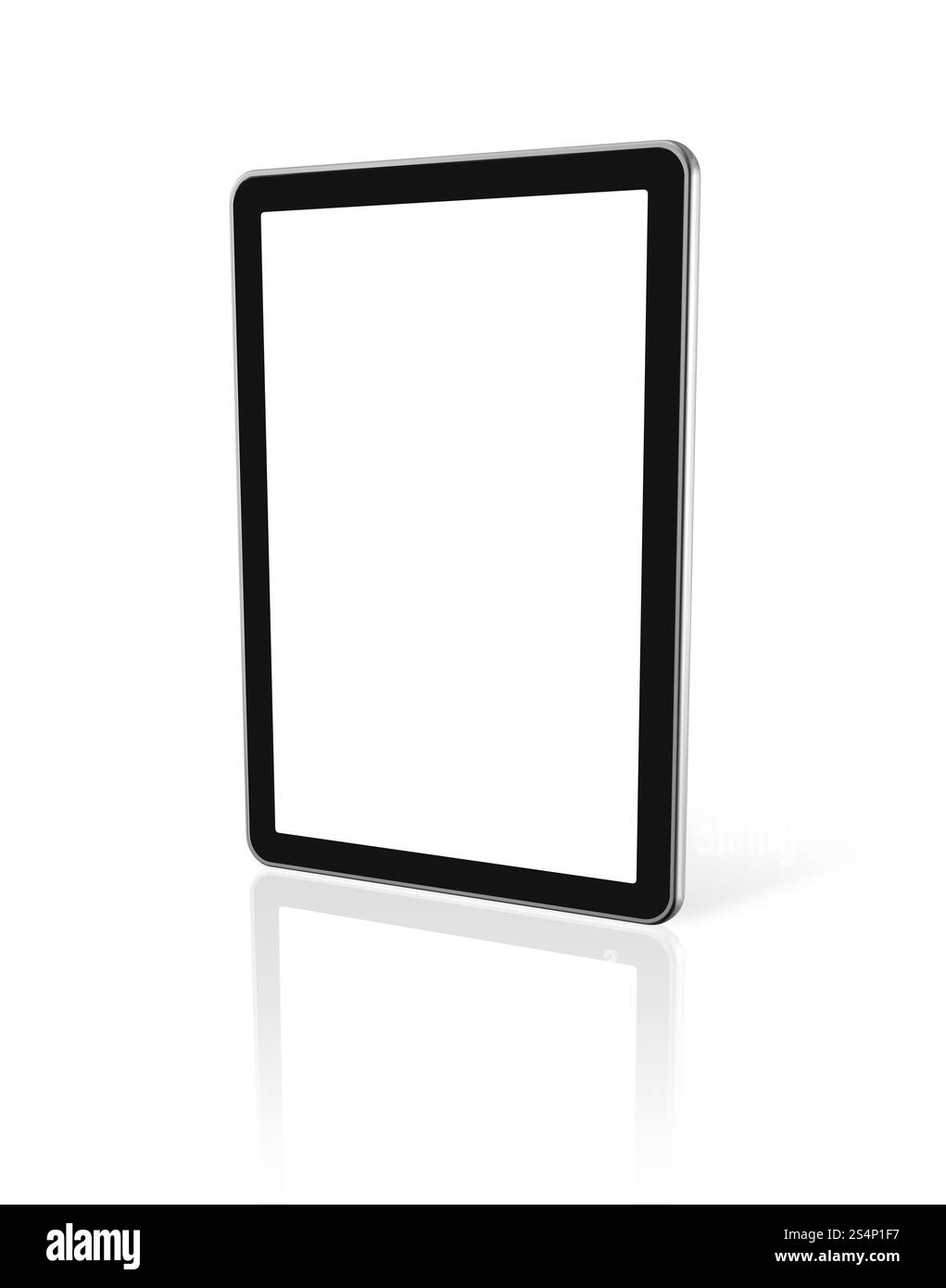 Computer 3D, tablet pc digitale, schermo tv, isolato sul bianco con 2 tracciati di ritaglio: Uno per lo schermo e uno per la scena globale. tridimensionale Foto Stock