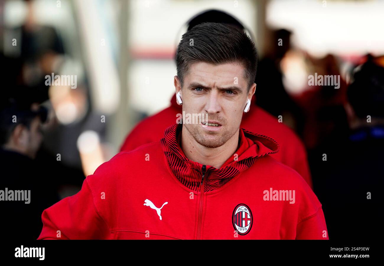 Cagliari, Italia. 11 gennaio 2020. ESCLUSIVA MILAN foto Credit: LaPresse/Alamy Live News Foto Stock