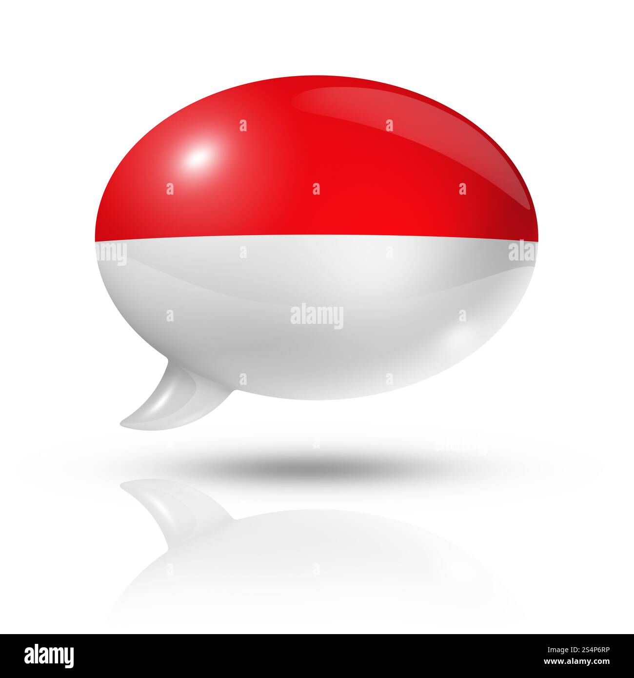 Bandiera indonesiana tridimensionale in una bolla di discorso isolata su bianco con percorso di ritaglio. Bolla indonesiana per il discorso della bandiera Foto Stock Bandiera indonesiana tridimensionale in una bolla di discorso isolata su bianco con percorso di ritaglio. Bolla indonesiana per il discorso della bandiera Foto Stock
